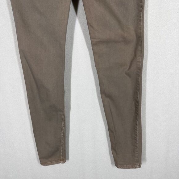 Free People Skinny Jeans Stone 27 Holes Trendy Distressed Casual Stretch Zip Fly - Picture 6 of 9